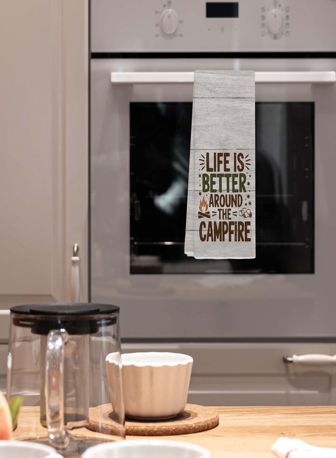 EJGFS Funny Camping Hand Towel 16"x24" for Campsite - Life is Better Around The Campfire - Camper Must Haves - Camping Gifts - Tea Towel for Campsite - Camper Gifts for Birthday, Christmas, etc.(034) - Image 5
